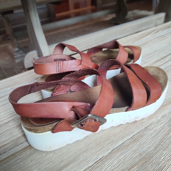 Grand Step Shoes Leather Sandals EU 37 (US 6-6.5) - Picture 2 of 4